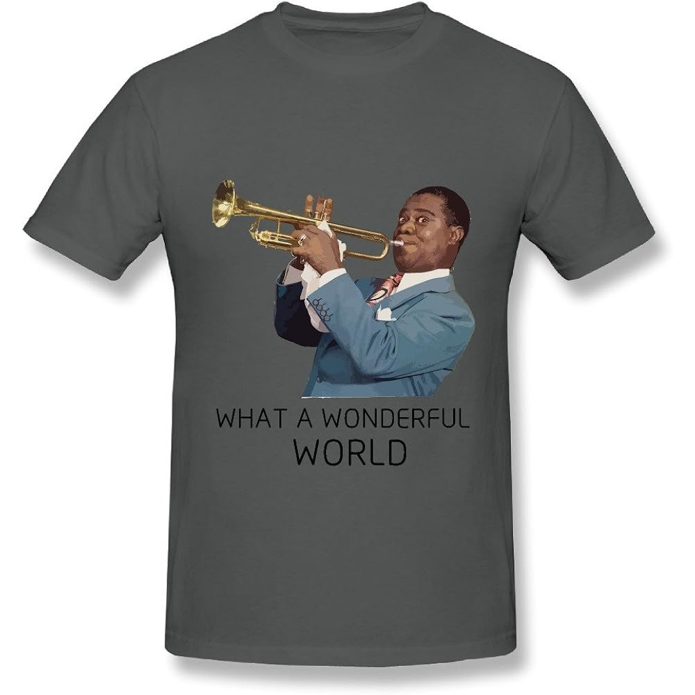 Louis Armstrong What A Wonderful World T-Shirt Tshirt Tee